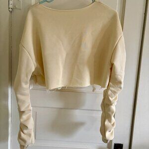 Cream colored cropped sweater